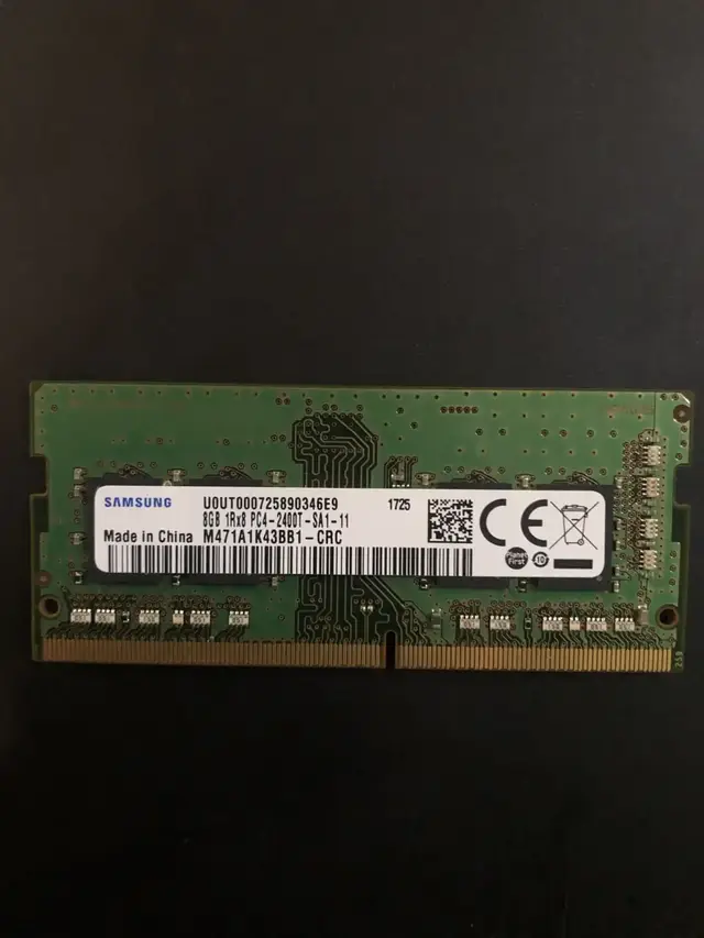 Samsung 8GB DDR4 laptop RAM module